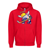 Red fighting saints Zipper Hoodie - artisFamous