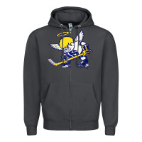 Smoke fighting saints Zipper Hoodie - artisFamous