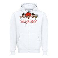 White Limp Bizkit Essential Zipper Hoodie - artisFamous