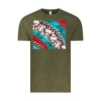 Vintage Olive baseball and gemstone tumbler Vintage Tee - BundleAndBundleShop