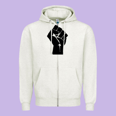 Fist Zipper Hoodie Designed By Artisfamous