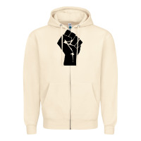 Sandshell fist Zipper Hoodie - artisFamous