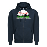Navy field of dreams Zipper Hoodie - artisFamous