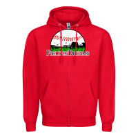 Red field of dreams Zipper Hoodie - artisFamous