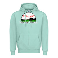 Seafoam field of dreams Zipper Hoodie - artisFamous