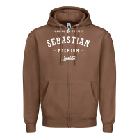 Chestnut Sebastian Personalized Name Mens Birthday Zipper Hoodie - artisFamous