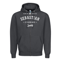 Smoke Sebastian Personalized Name Mens Birthday Zipper Hoodie - artisFamous