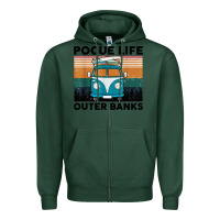 Sports Green pogue life outer banks retro vintage Zipper Hoodie - artisFamous