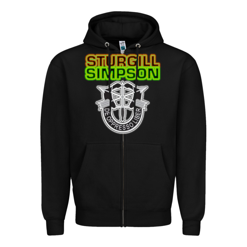 Sturgill Simpson De Oppresso Liber Zipper Hoodie by artisFamous | Teevron