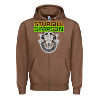 Chestnut Sturgill Simpson De Oppresso Liber Zipper Hoodie - artisFamous