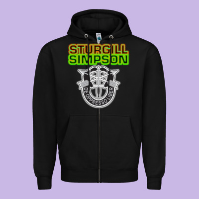 Sturgill Simpson De Oppresso Liber Zipper Hoodie Designed By Artisfamous