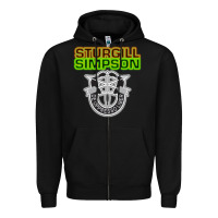 Black Sturgill Simpson De Oppresso Liber Zipper Hoodie - artisFamous