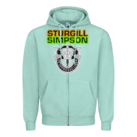 Seafoam Sturgill Simpson De Oppresso Liber Zipper Hoodie - artisFamous