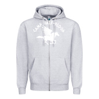 Heather Grey camp half blood Zipper Hoodie - artisFamous