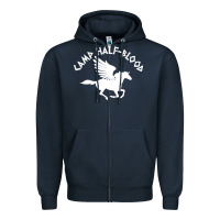 Navy camp half blood Zipper Hoodie - artisFamous