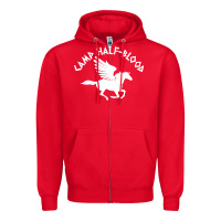 Red camp half blood Zipper Hoodie - artisFamous