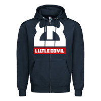 Navy little devil Zipper Hoodie - artisFamous