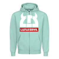 Seafoam little devil Zipper Hoodie - artisFamous