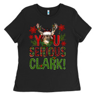 Black you serious clark with deer bbs Ladies Tee - BundleAndBundleShop