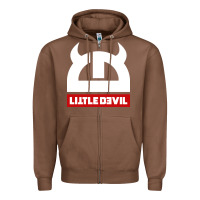 Chestnut little devil Zipper Hoodie - artisFamous