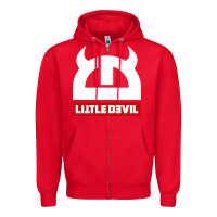 Red little devil Zipper Hoodie - artisFamous