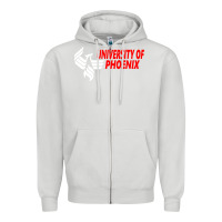 Dove Grey university of phoenix Zipper Hoodie - artisFamous