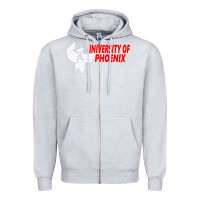Heather Grey university of phoenix Zipper Hoodie - artisFamous