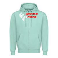Seafoam university of phoenix Zipper Hoodie - artisFamous