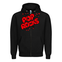 Black pop rocks Zipper Hoodie - artisFamous
