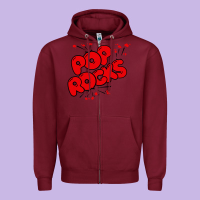 Pop Rocks Zipper Hoodie Designed By Artisfamous
