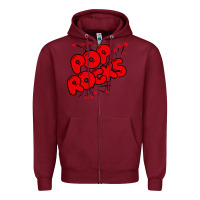 Burgundy pop rocks Zipper Hoodie - artisFamous