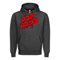 Charcoal Heather pop rocks Zipper Hoodie - artisFamous