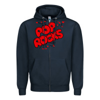 Navy pop rocks Zipper Hoodie - artisFamous