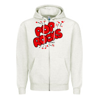 Oatmeal Heather pop rocks Zipper Hoodie - artisFamous
