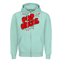 Seafoam pop rocks Zipper Hoodie - artisFamous