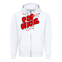 White pop rocks Zipper Hoodie - artisFamous
