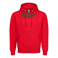 Red wingstop Zipper Hoodie - artisFamous