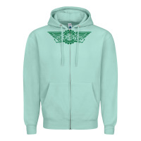 Seafoam wingstop Zipper Hoodie - artisFamous