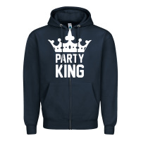 Navy party king Zipper Hoodie - artisFamous