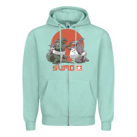 Seafoam sumo pop Zipper Hoodie - artisFamous