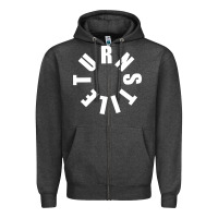 Turnstile White On Black. Zipper Hoodie | Teevron