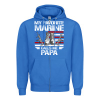 True Royal marine papa, gifts my favorite marine calls me pa pa military mother Zipper Hoodie - artisFamous