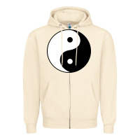 Sandshell Yin and yang Zipper Hoodie - artisFamous