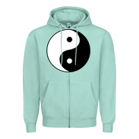 Seafoam Yin and yang Zipper Hoodie - artisFamous