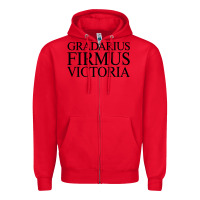 Red gradarius firmus victoria Zipper Hoodie - artisFamous