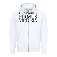 White gradarius firmus victoria Zipper Hoodie - artisFamous
