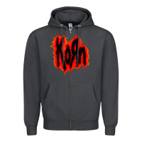 Smoke vintage kor'n Zipper Hoodie - artisFamous