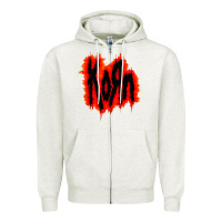 Oatmeal Heather vintage kor'n Zipper Hoodie - artisFamous