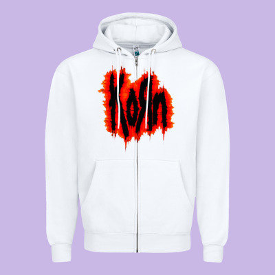 Vintage Kor'n Zipper Hoodie Designed By Artisfamous
