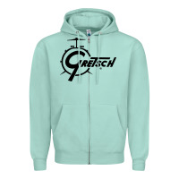 Seafoam gretsch Zipper Hoodie - artisFamous